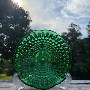 Vtg 3 Footed Hobnail Small Dish Anchor Hocking